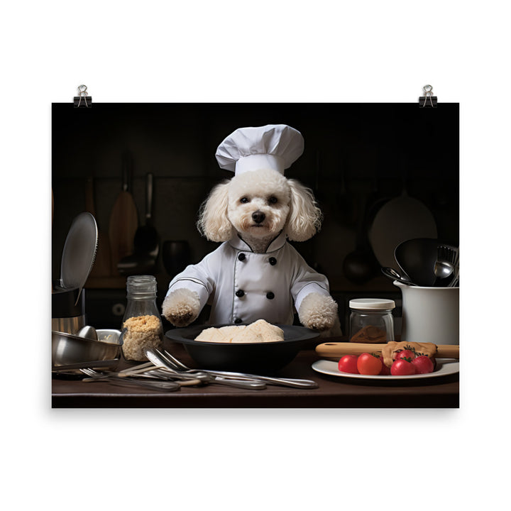Poodle Chef Photo paper poster - PosterfyAI.com