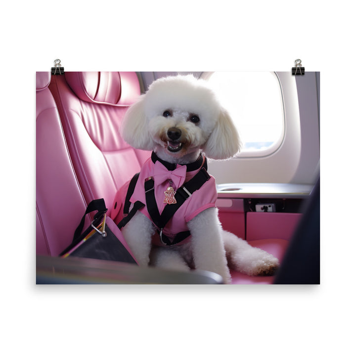 Poodle Cabin Crew Photo paper poster - PosterfyAI.com