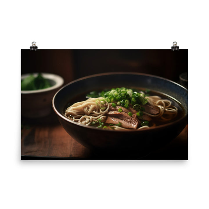 Soba in Broth photo paper poster - Posterfy.AI
