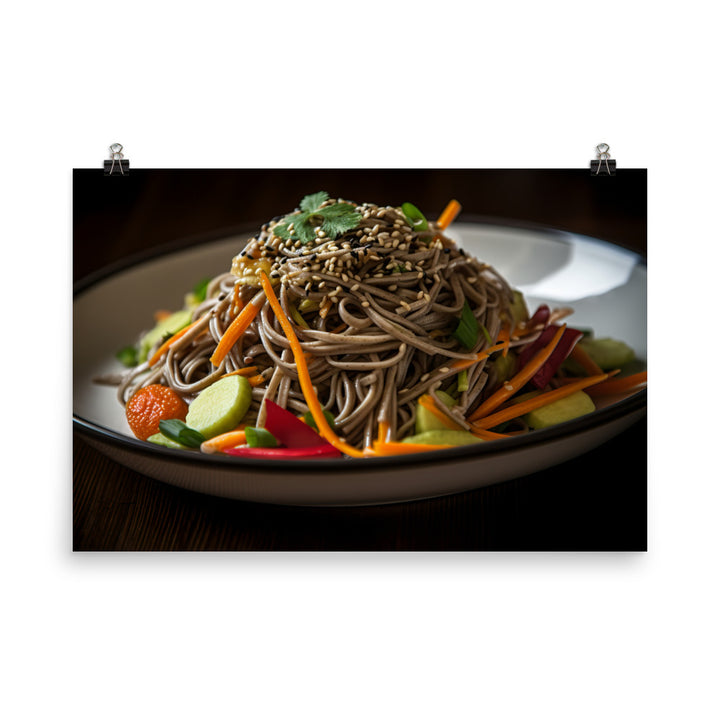 Cold Soba Salad photo paper poster - Posterfy.AI