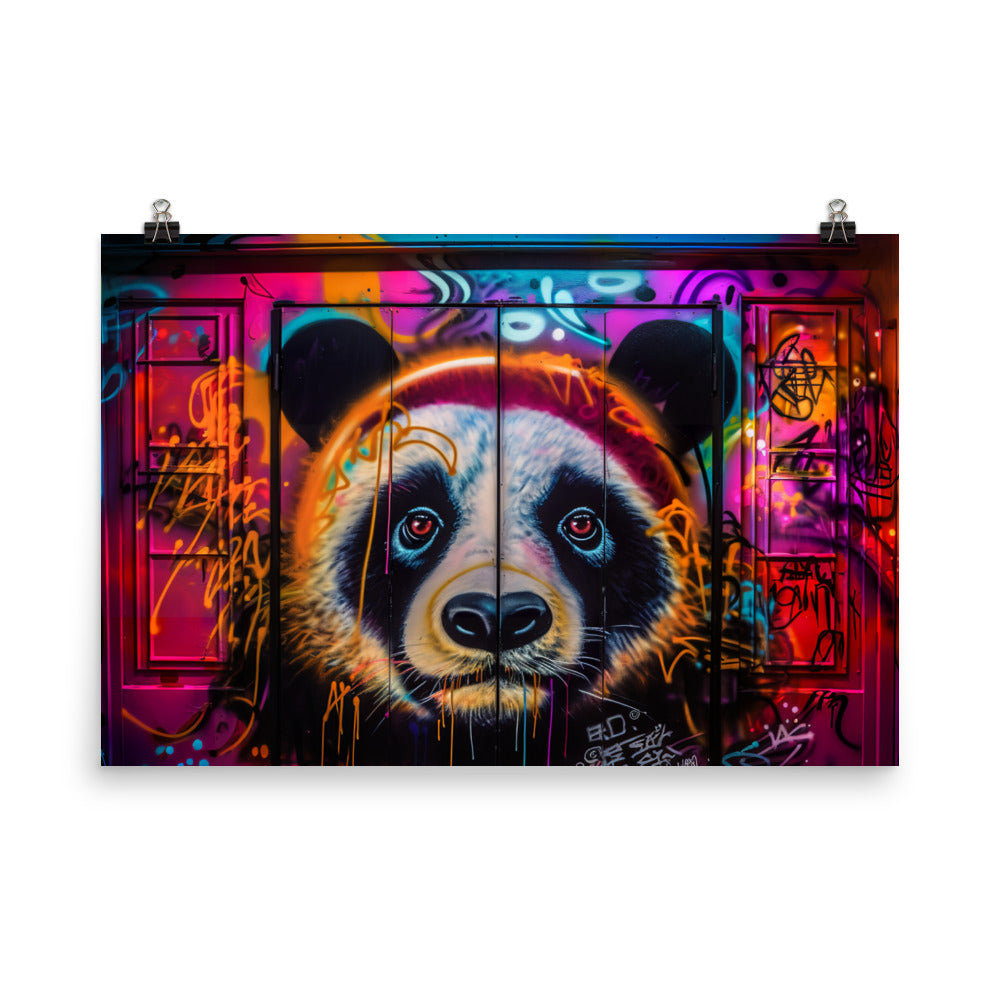 Panda Power photo paper poster - Posterfy.AI
