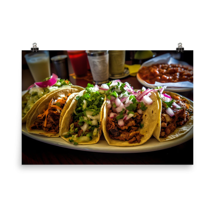 Taco Traditions photo paper poster - Posterfy.AI