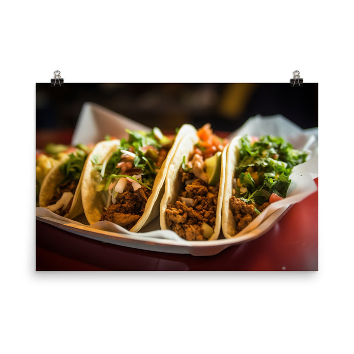 Taco Heaven photo paper poster - Posterfy.AI