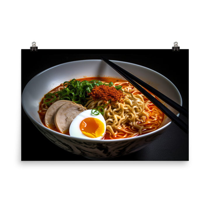 Spicy Chicken Ramen photo paper poster - Posterfy.AI