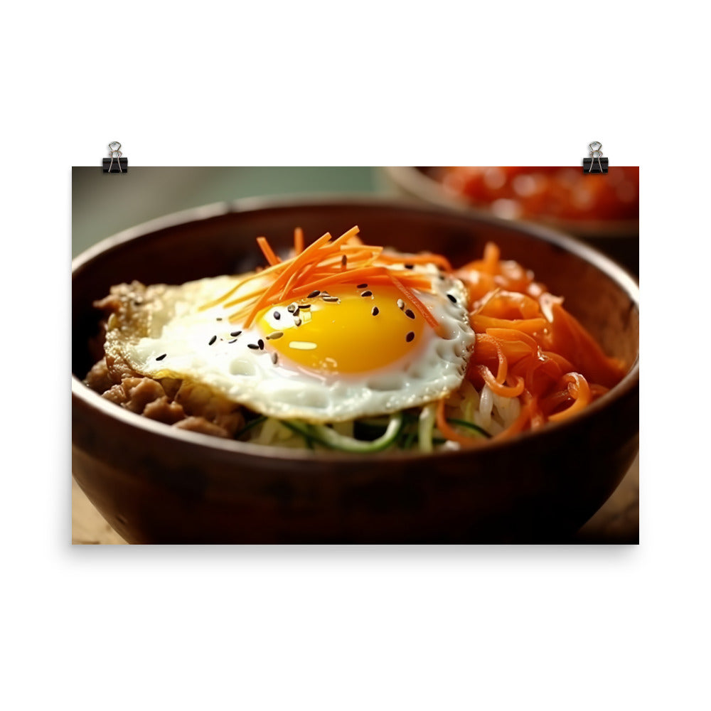 Kimchi Bibimbap photo paper poster - Posterfy.AI