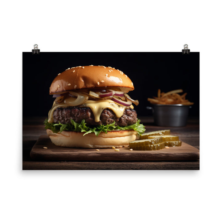 Gourmet Burgers photo paper poster - Posterfy.AI