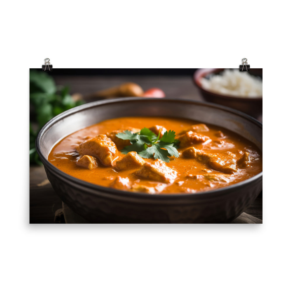 Butter Chicken Curry photo paper poster - Posterfy.AI