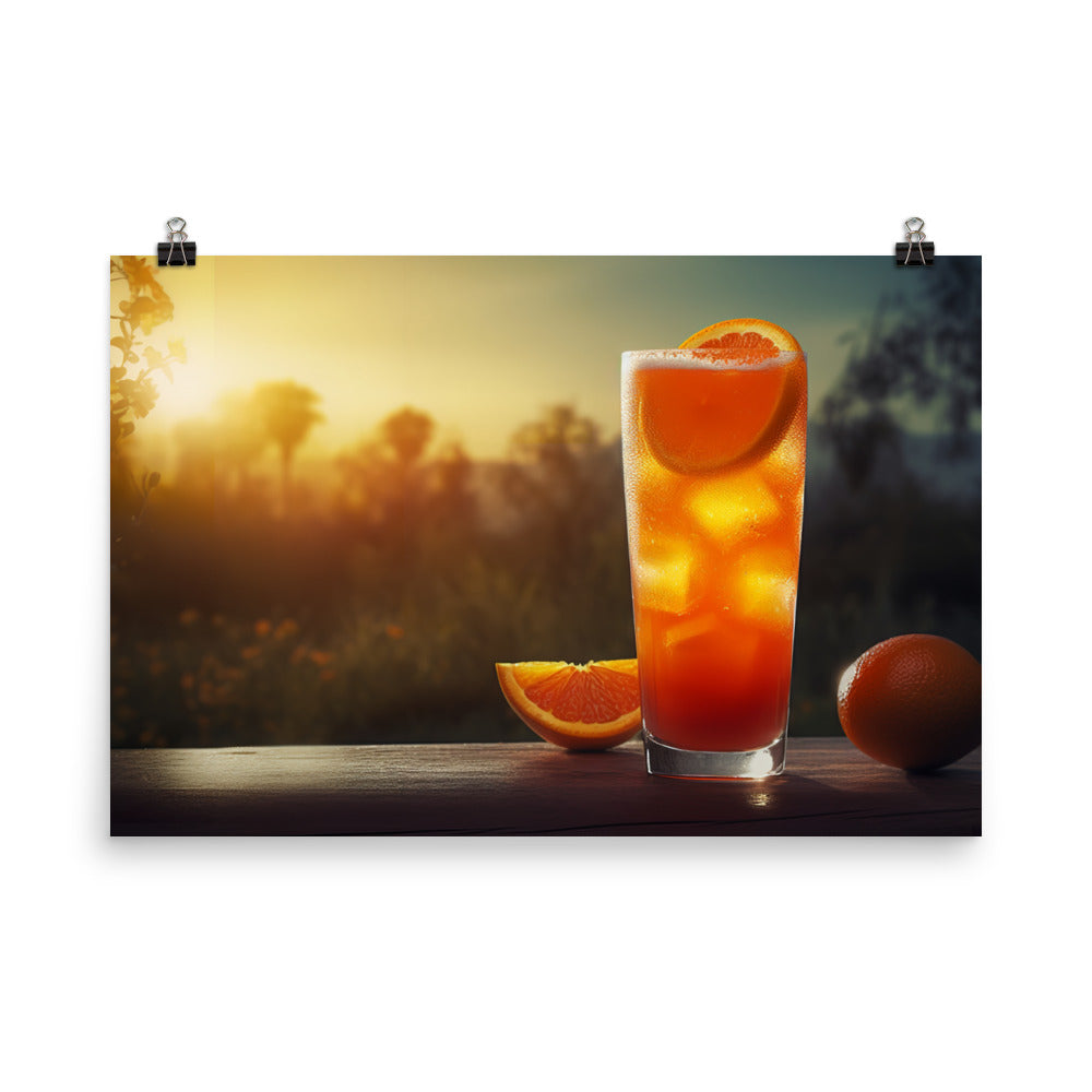 Sun Kissed Citrus Burst photo paper poster - Posterfy.AI
