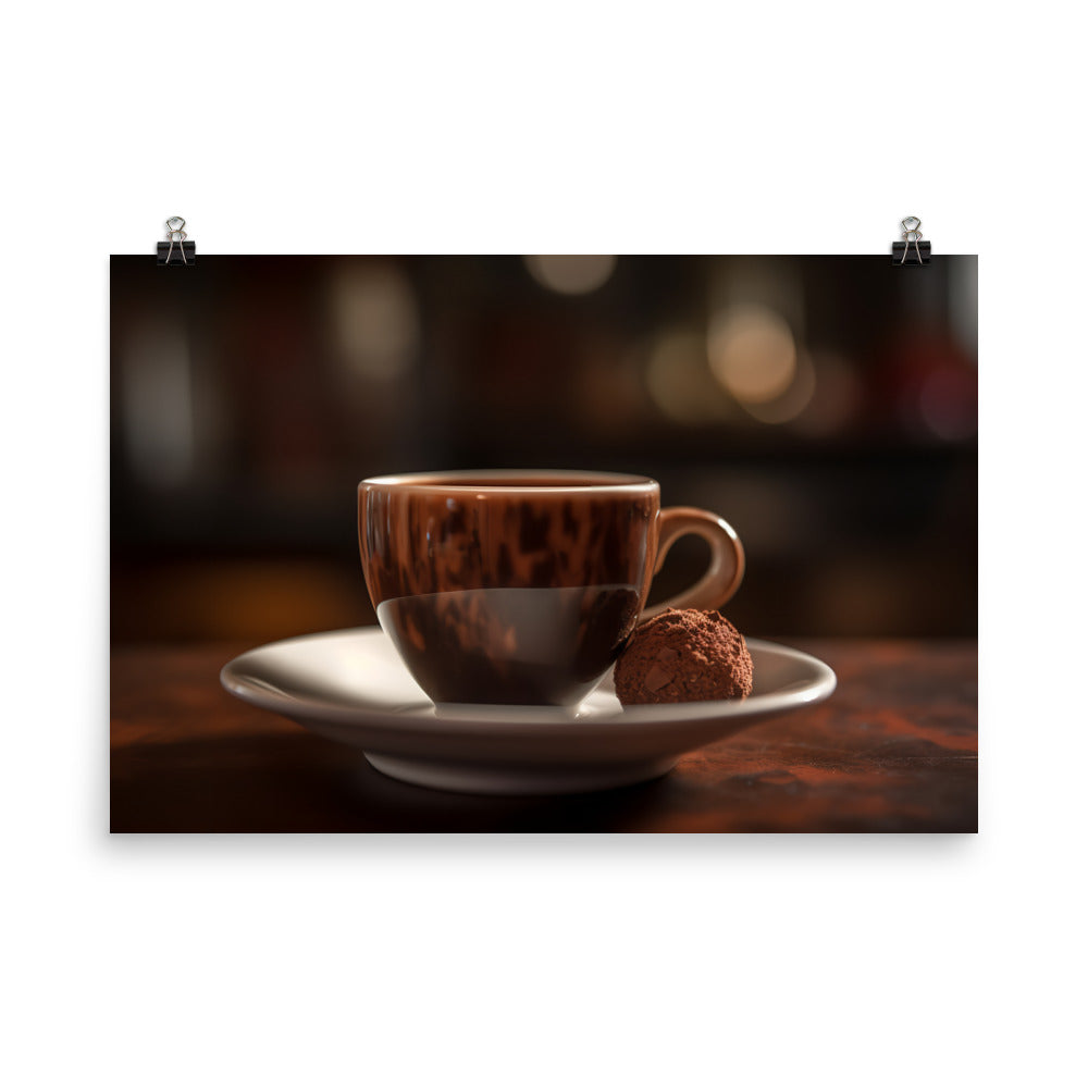 The Rich Taste of an Americano photo paper poster - Posterfy.AI