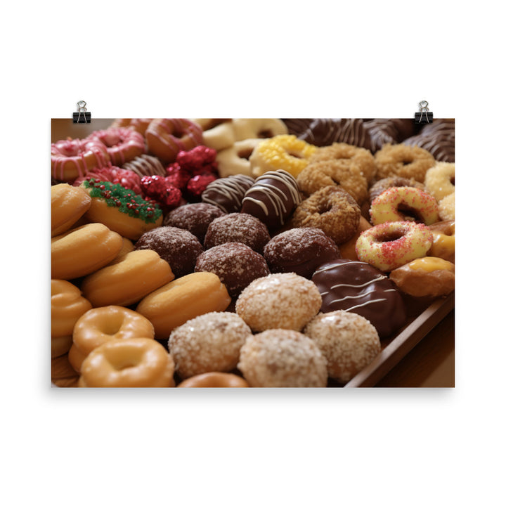 Assorted Pastries and Donut photo paper poster - Posterfy.AI