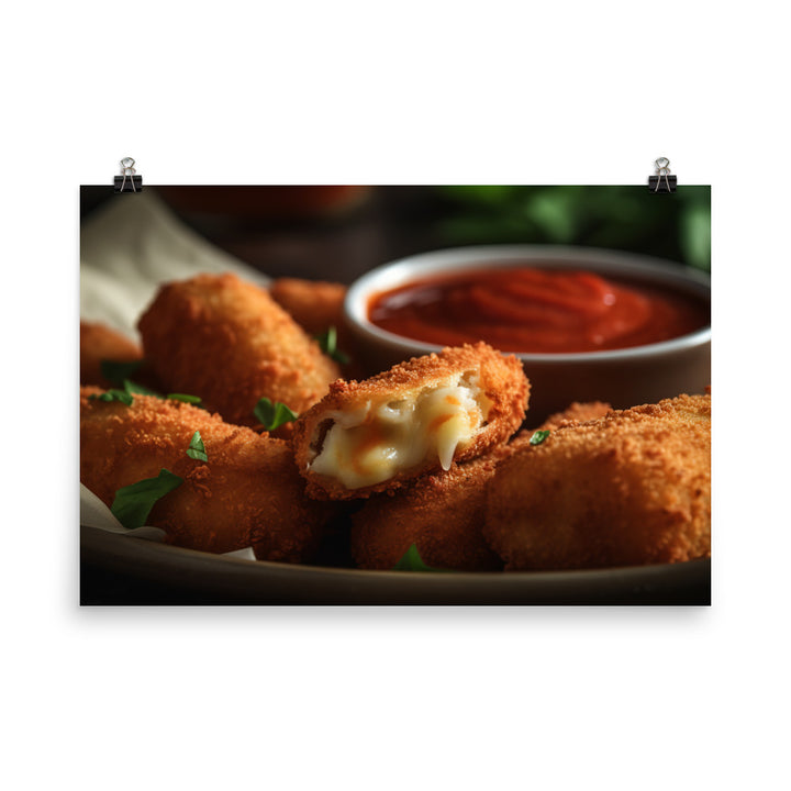 Mozzarella Sticks photo paper poster - Posterfy.AI