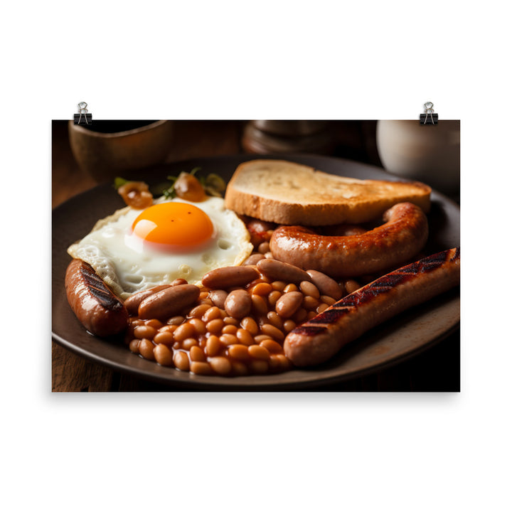 English Breakfast photo paper poster - Posterfy.AI