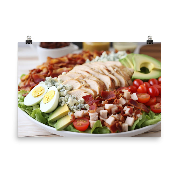 Delectable Cobb Salad photo paper poster - Posterfy.AI