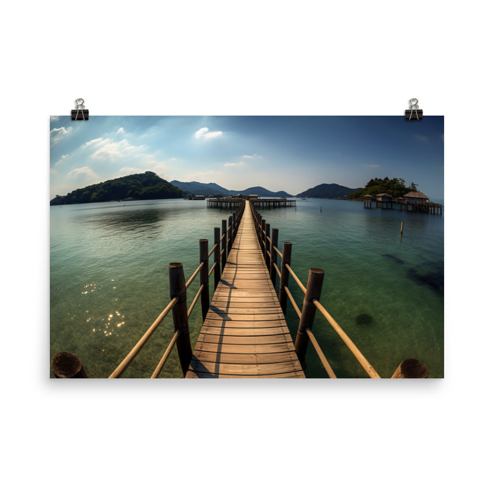 Amanohashidates Bridge to Heaven photo  paper poster - Posterfy.AI