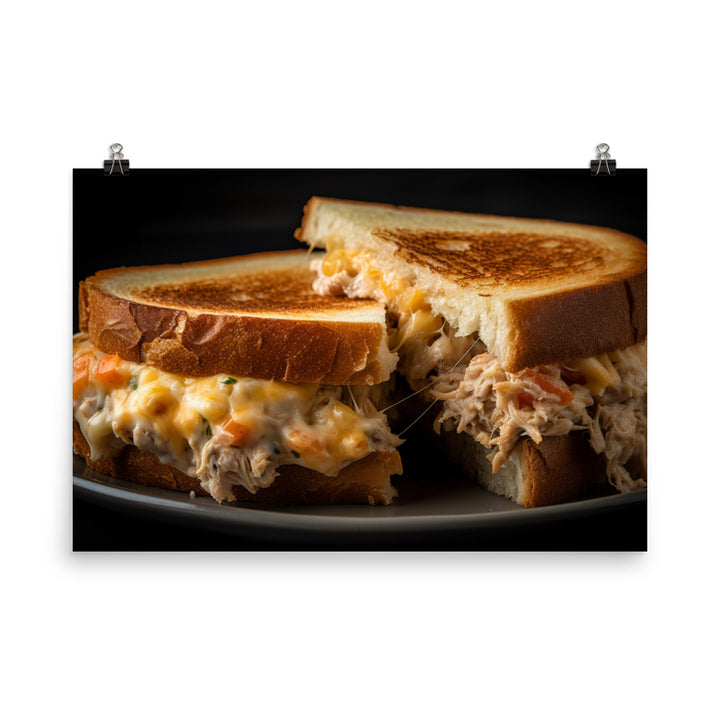 The Ultimate Tuna Melt photo paper poster - Posterfy.AI