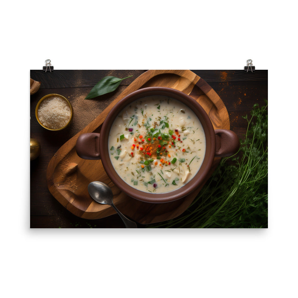 Olympia Oyster Chowder photo paper poster - Posterfy.AI