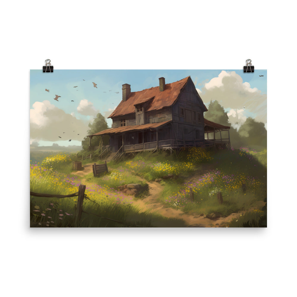 Rustic Retreat photo paper poster - Posterfy.AI