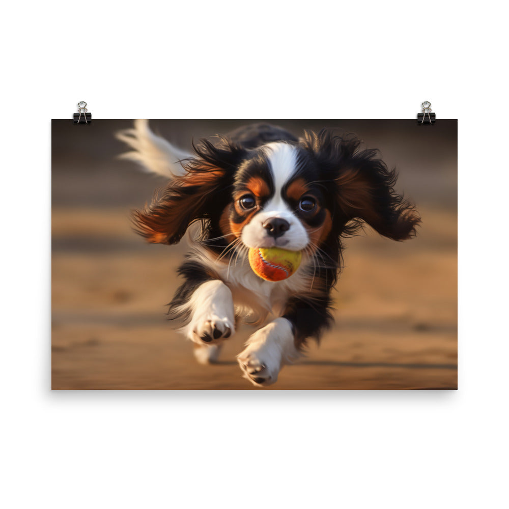 Cavalier King Charles Spaniel photo paper poster - Posterfy.AI