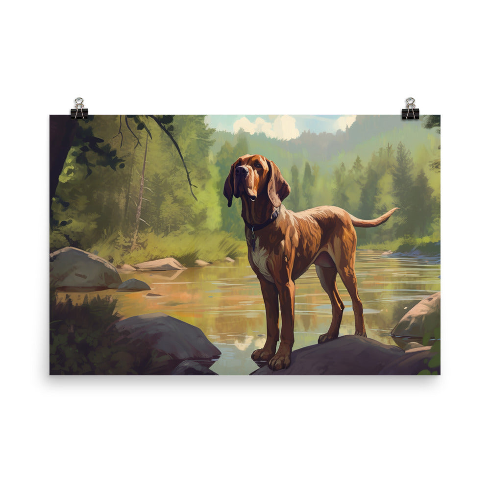 A Bloodhounds Adventure photo paper poster - Posterfy.AI