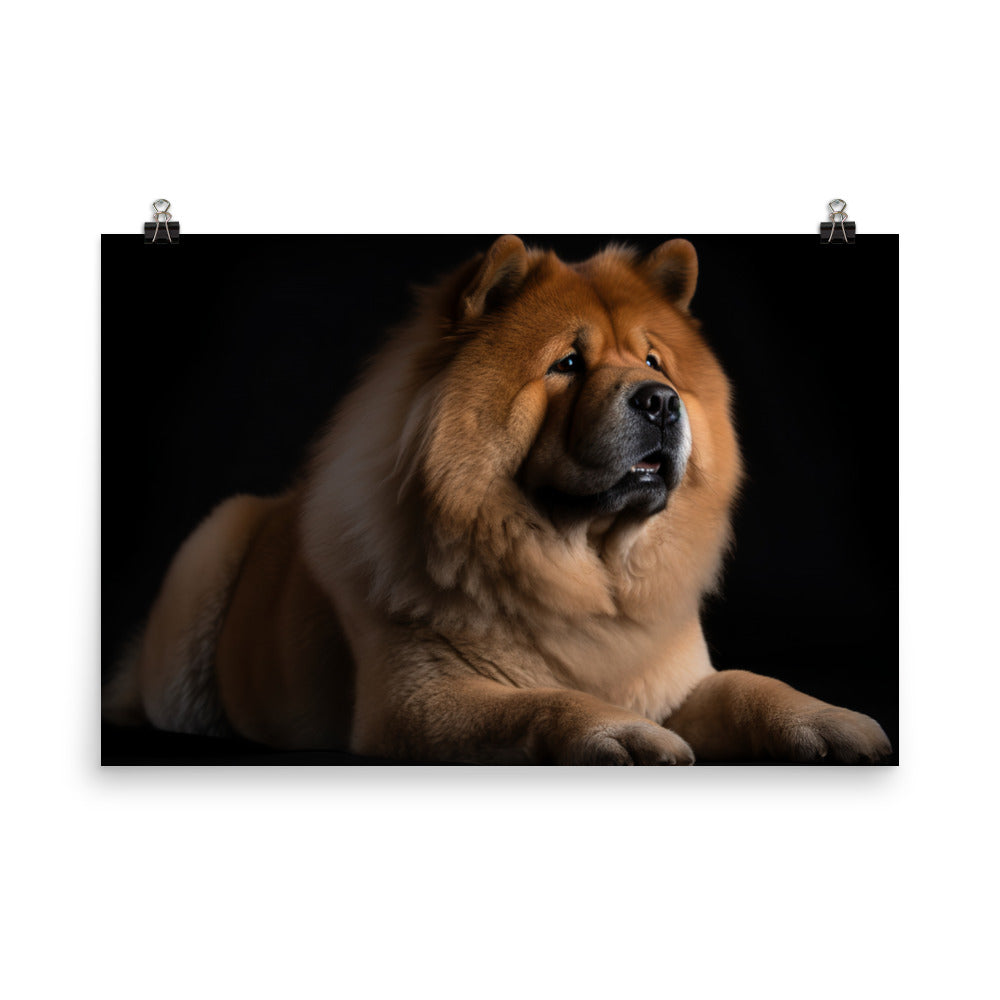 Chow Chow Sitting Proudly photo paper poster - Posterfy.AI