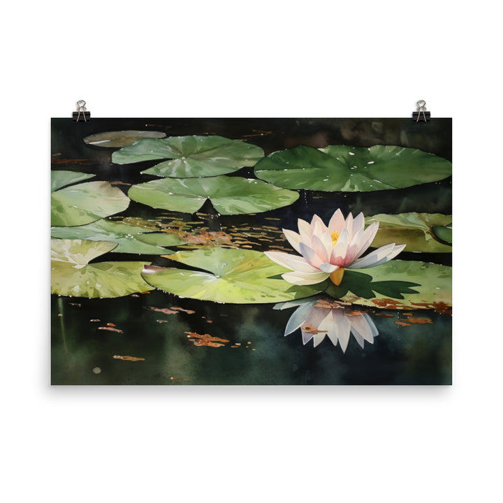Essence of Lotus Flowers photo paper poster - Posterfy.AI