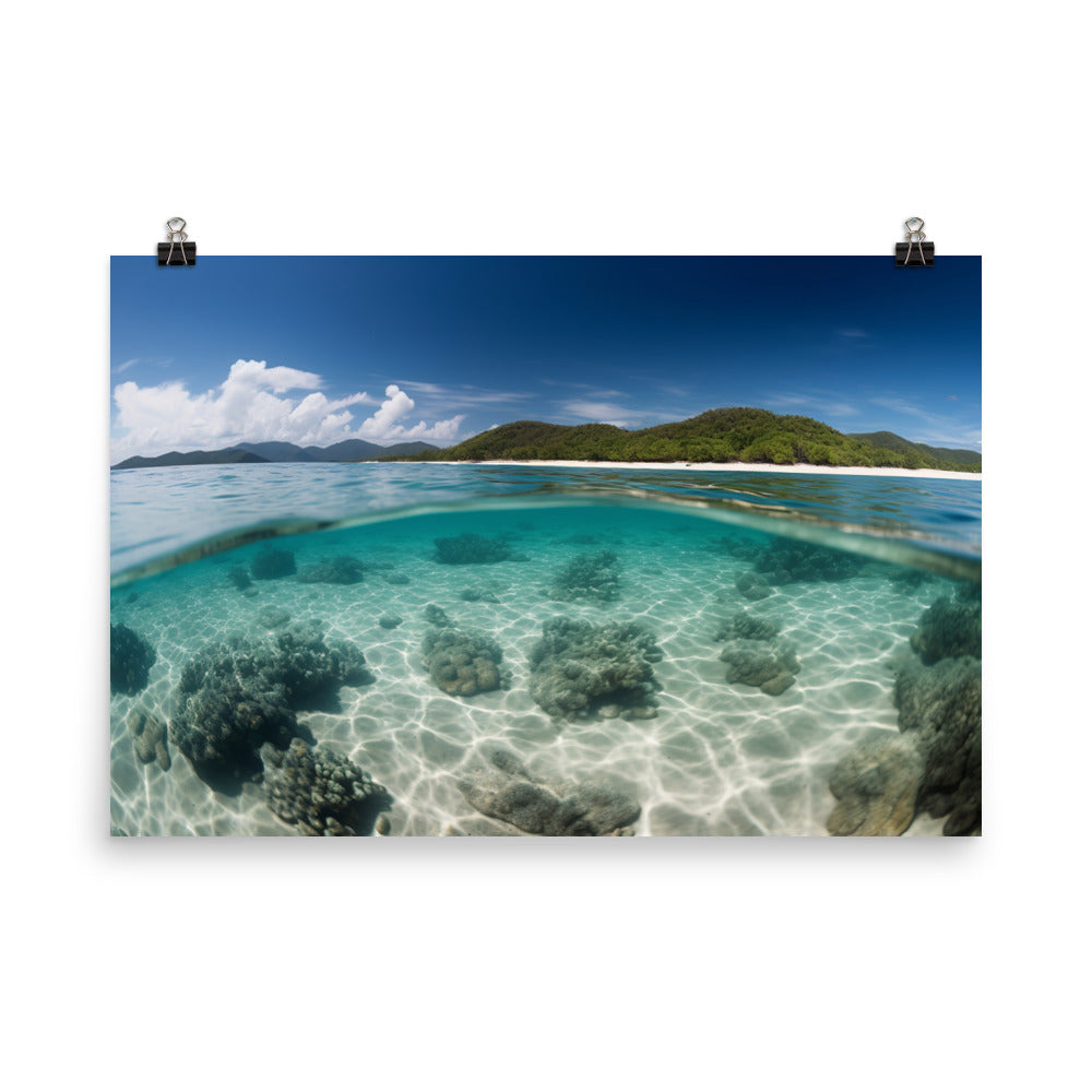 Great Barrier Reef photo paper poster - Posterfy.AI