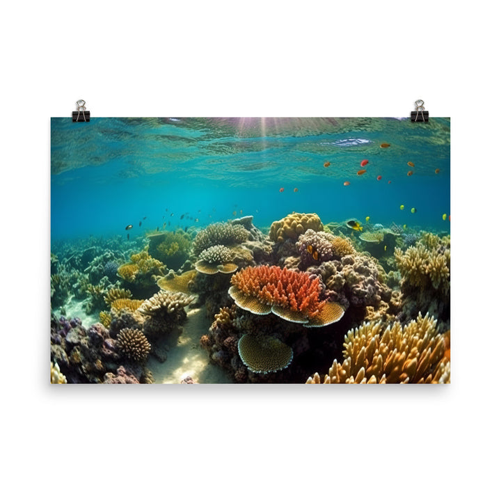Great Barrier Reef photo paper poster - Posterfy.AI