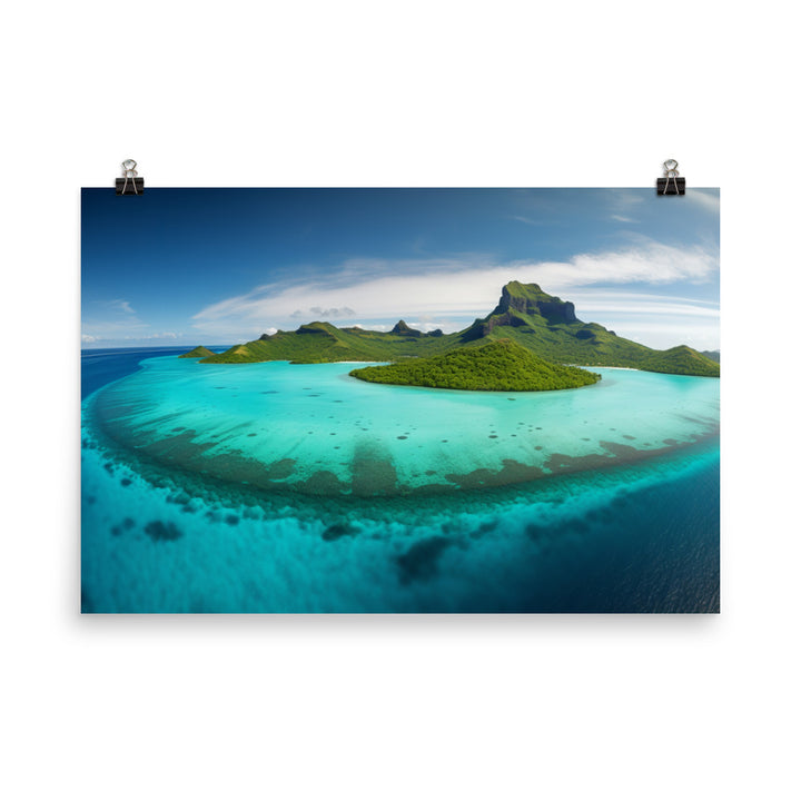 Turquoise Paradise photo paper poster - Posterfy.AI