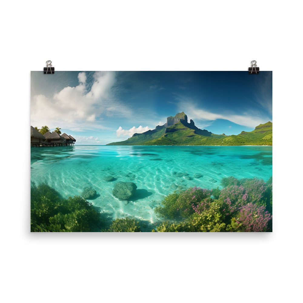 Turquoise Paradise photo paper poster - Posterfy.AI