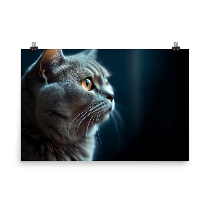 Beauty of a Scottish Fold photo paper poster - Posterfy.AI