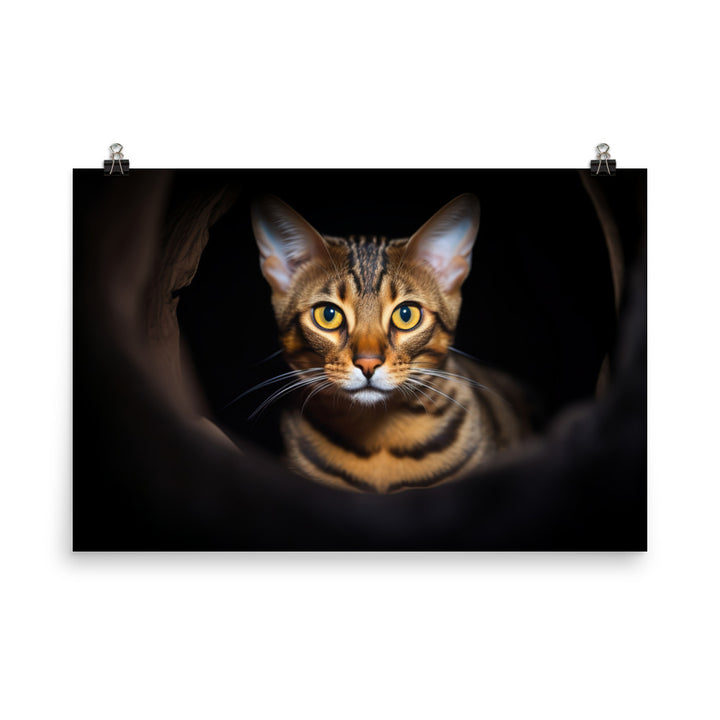 Enigmatic Bengal photo paper poster - Posterfy.AI