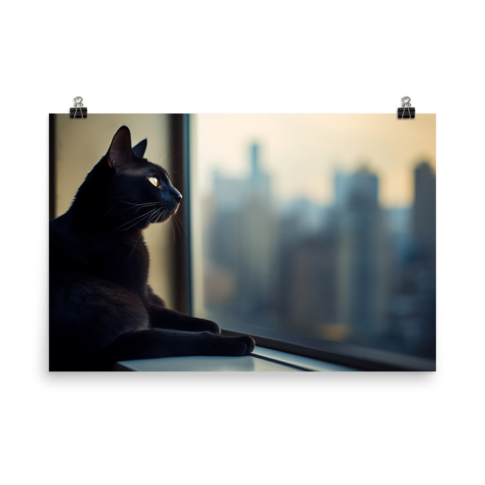 Bombay Cat in its Element photo paper poster - Posterfy.AI