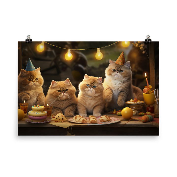 Exotic Shorthair Photo paper poster - PosterfyAI.com