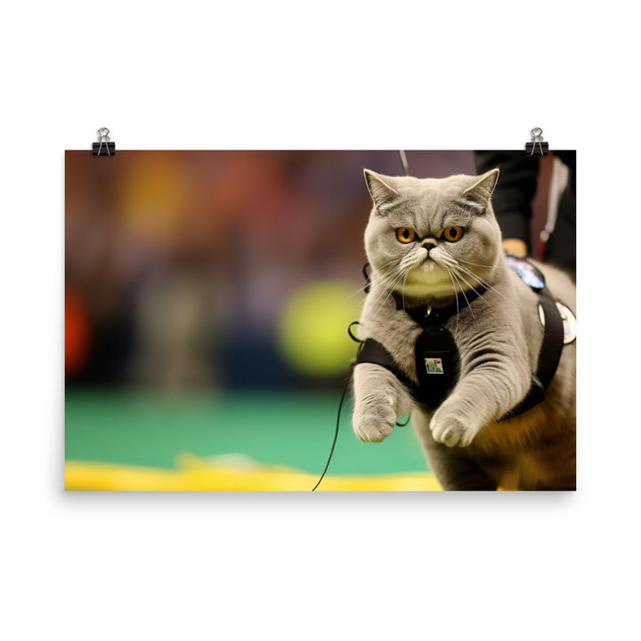 Exotic Shorthair Referee Photo paper poster - PosterfyAI.com
