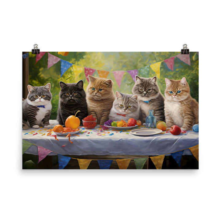 Exotic Shorthair Photo paper poster - PosterfyAI.com