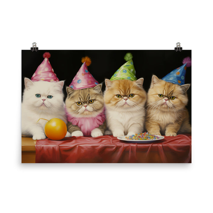 Exotic Shorthair Photo paper poster - PosterfyAI.com