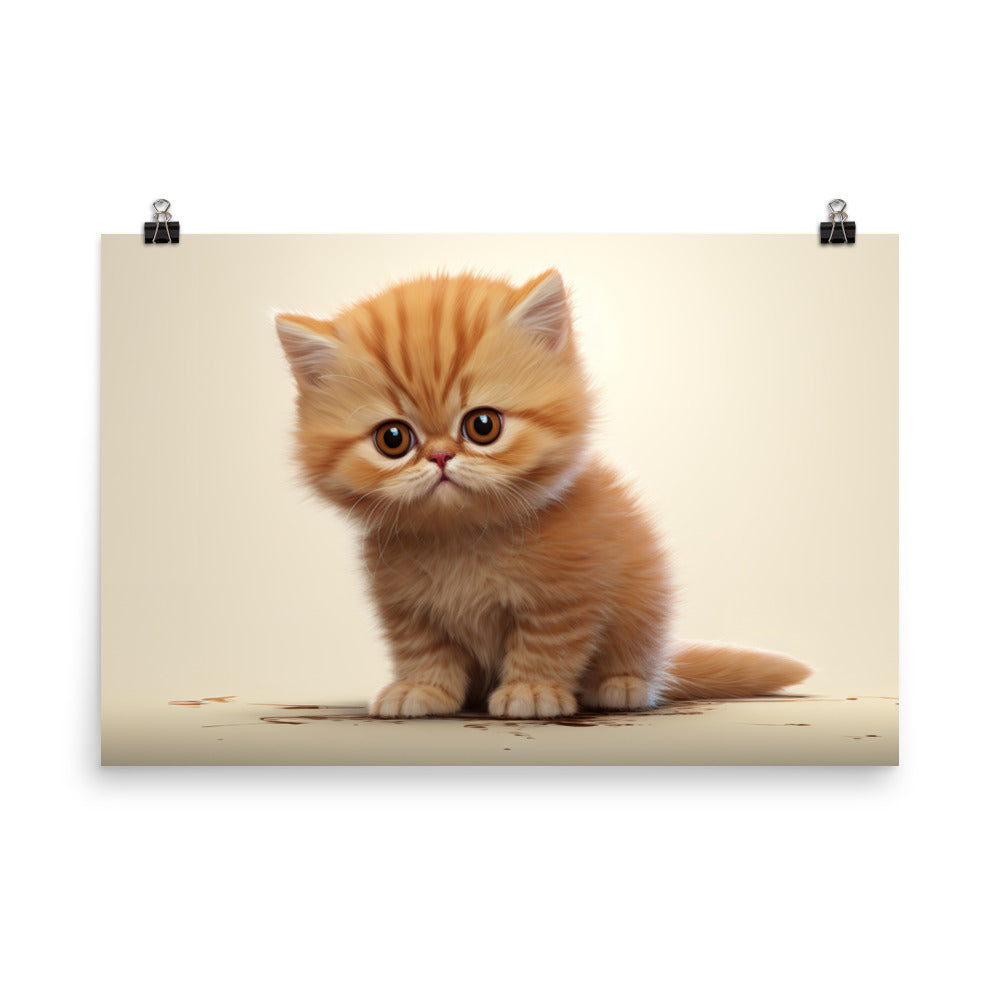 Exotic Shorthair Photo paper poster - PosterfyAI.com