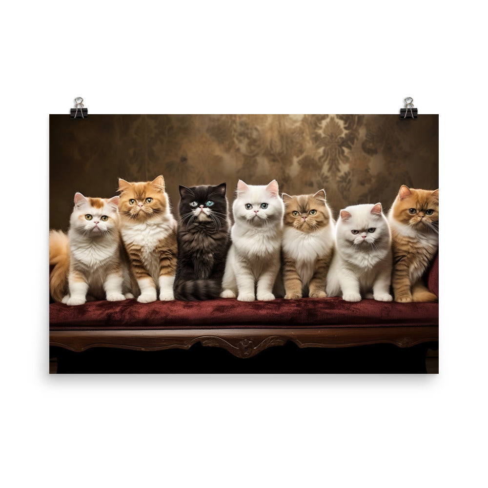 Exotic Shorthair Photo paper poster - PosterfyAI.com