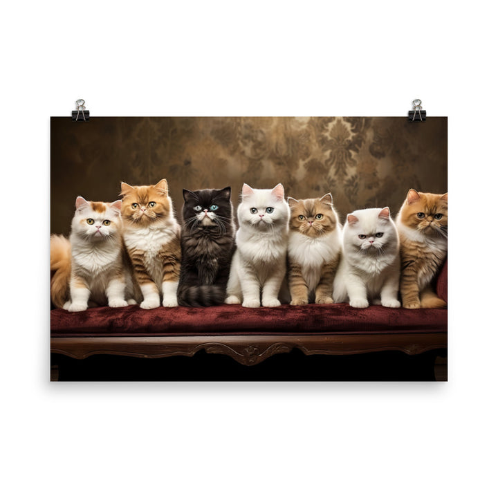 Exotic Shorthair Photo paper poster - PosterfyAI.com