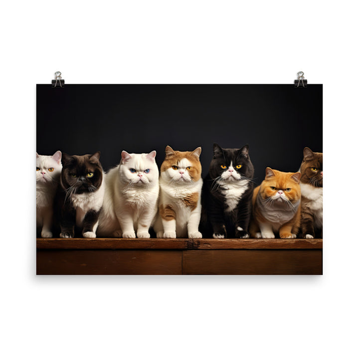 Exotic Shorthair Photo paper poster - PosterfyAI.com