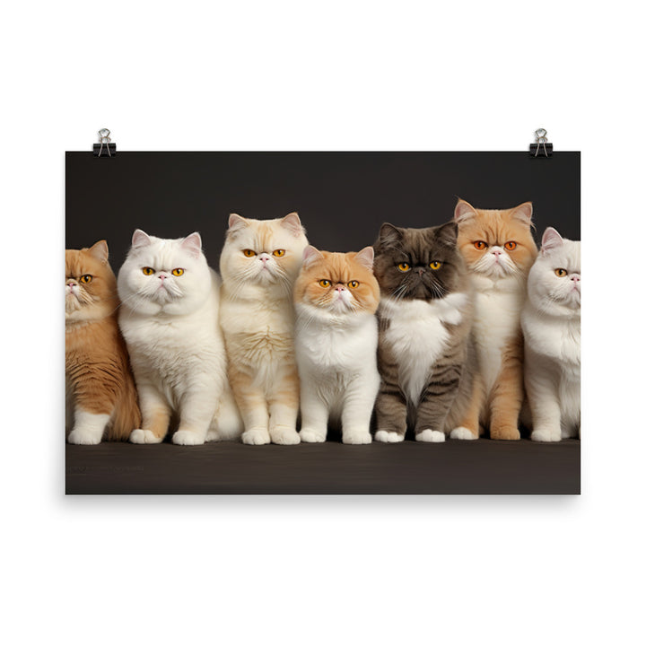 Exotic Shorthair Photo paper poster - PosterfyAI.com