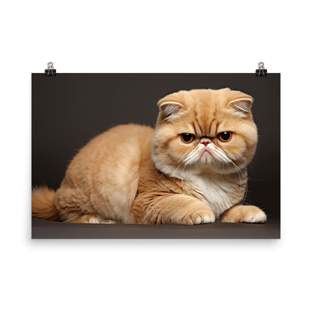 Exotic Shorthair Photo paper poster - PosterfyAI.com