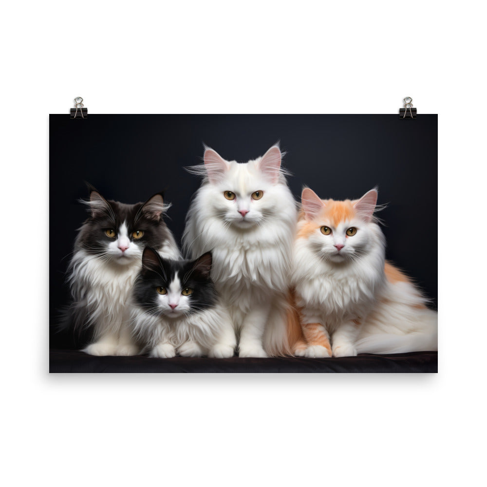 Turkish Van Photo paper poster - PosterfyAI.com