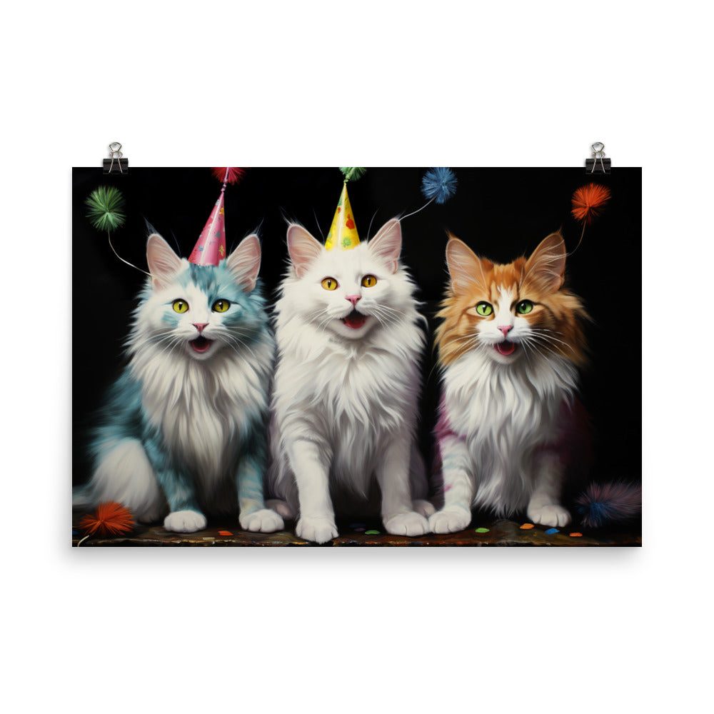 Turkish Van Photo paper poster - PosterfyAI.com