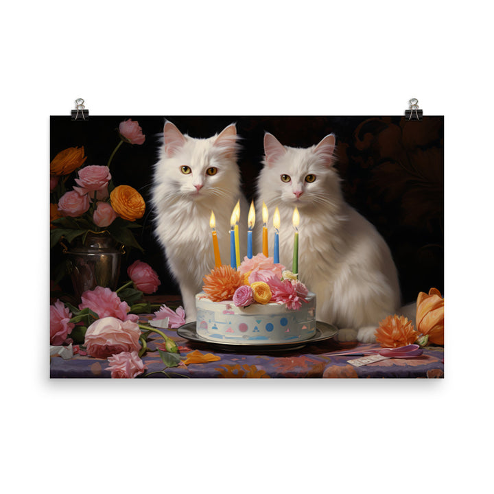 Turkish Van Photo paper poster - PosterfyAI.com