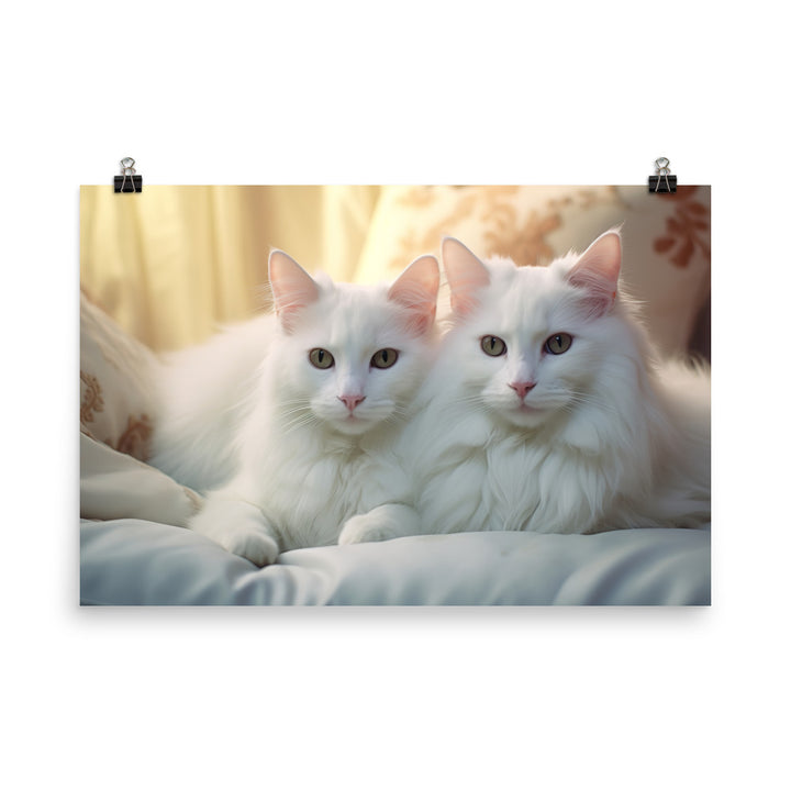 Turkish Van Photo paper poster - PosterfyAI.com
