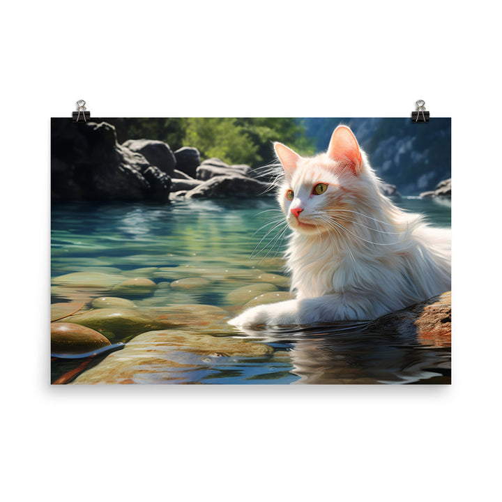 Turkish Van Photo paper poster - PosterfyAI.com