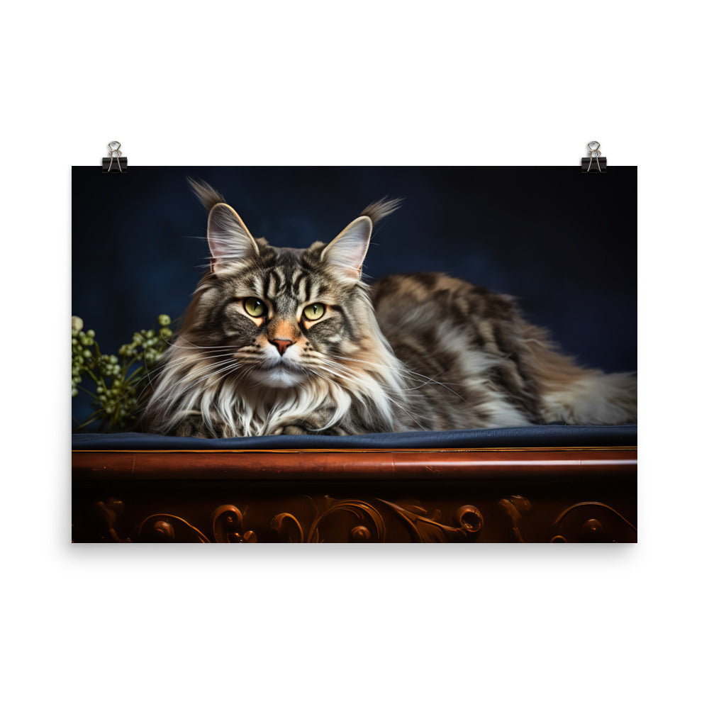 Maine Coon Photo paper poster - PosterfyAI.com