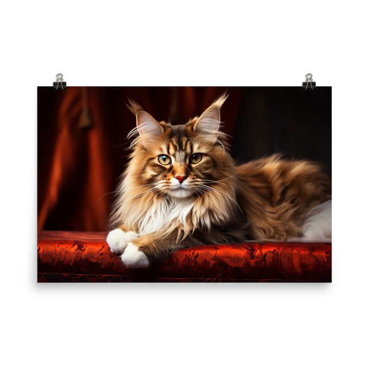 Maine Coon Photo paper poster - PosterfyAI.com