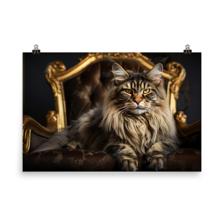 Maine Coon Photo paper poster - PosterfyAI.com